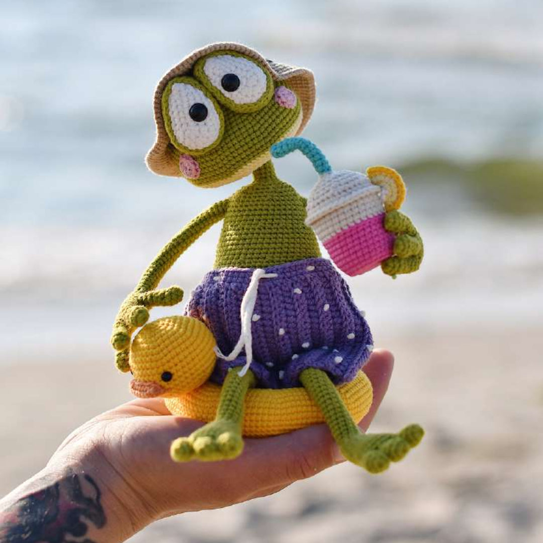 Adorable Froggy Beach Crochet Pattern