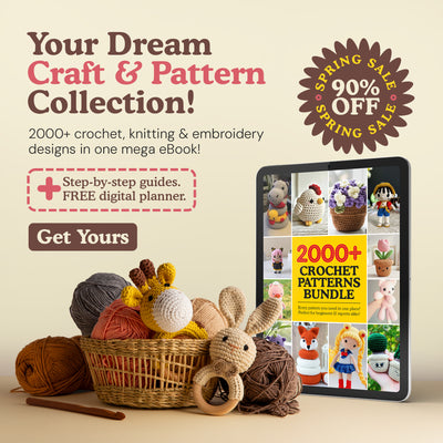 🌟 Ultimate 2000+ Crochet Patterns Mega Bundle 🌟