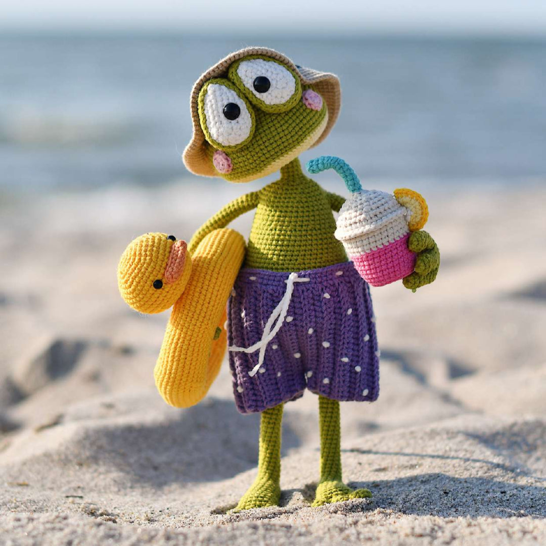 Adorable Froggy Beach Crochet Pattern