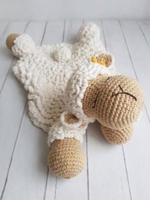 Sheep Security Blanket crochet pattern