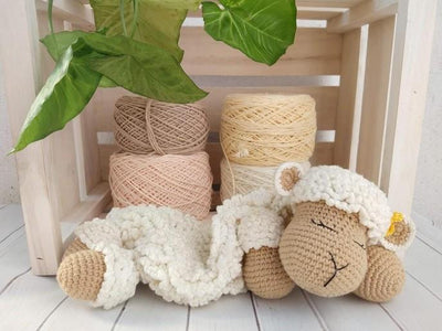 Sheep Security Blanket crochet pattern
