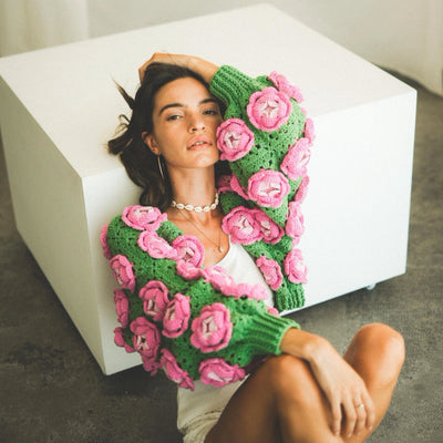 Rose Cardigan Crochet Pattern