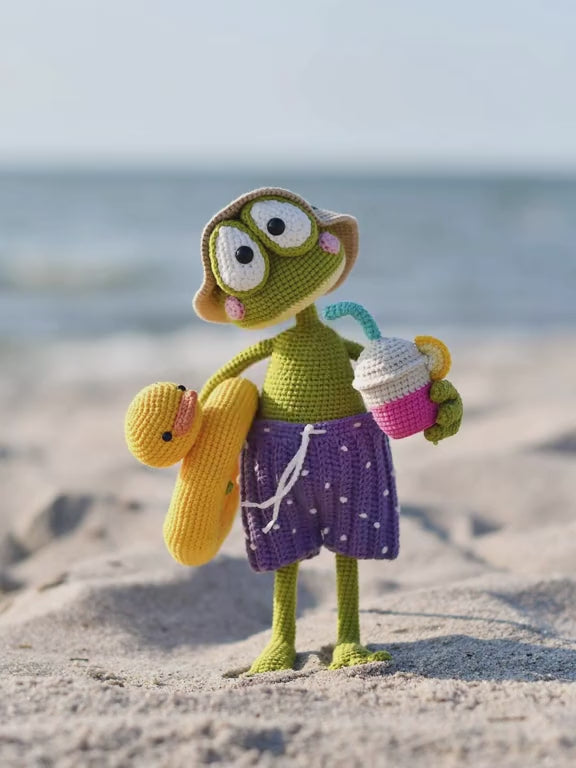 Adorable Froggy Beach Crochet Pattern